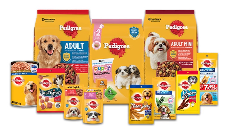 ผลิตภัณฑ์ทั้งหมดของเพดดิกรี® อาหารหมา