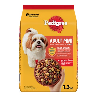 เพดดิกรี® มินิ ชนิดเม็ด รสเนื้อวัว เนื้อแกะ และผัก